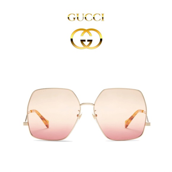 Gucci Authentic Women’s Geometric Sunglasses with Original Case & Bag - Picture 5 of 16